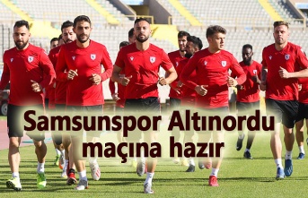 Samsunspor Altınordu Play-Off maçına hazır