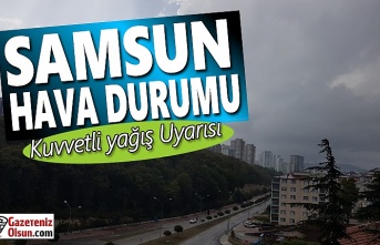 Samsun'da Kuvvetli Yağış Uyarısı!