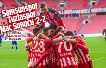 Samsunspor ve Tuzlaspor Maç Sonucu :2-2