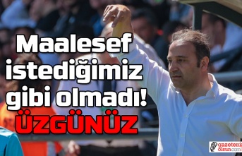 Samsunspor Teknik Direktörü Fuat Çapa: Üzgünüz