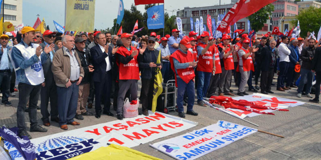 1 Mayıs Samsun'da coşkuyla kutlandı