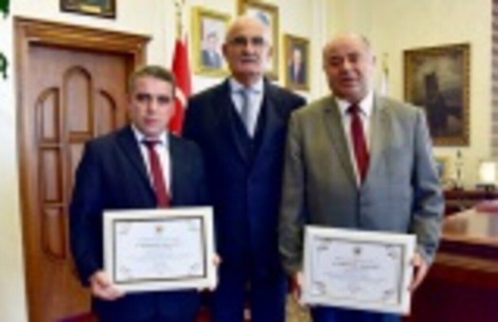 Samsun'da hayat kurtaran şoförlere teşekkür plaketi