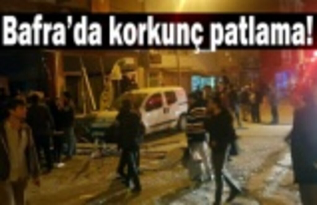 Bafra'da bir işyerinde patlama meydana geldi!