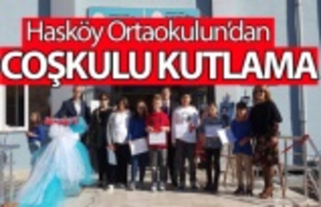 Hasköy Ortaokulu Cumhuriyet Bayramını Coşku ile Kutladı