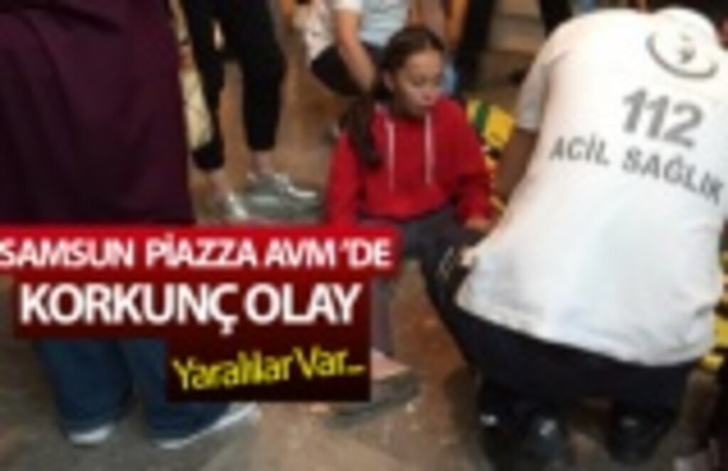 Samsun Piazza AVM'de 28 öğrenci yaralandı