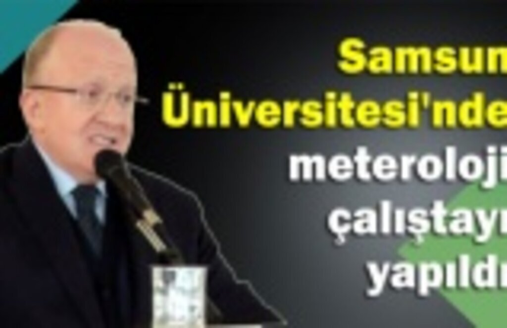 Samsun Üniversitesi'nde meteroloji çalıştayı yapıldı