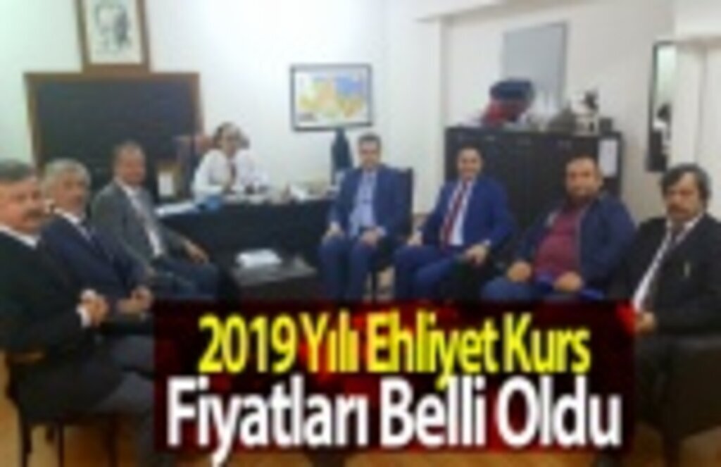 2019 Yılı Ehliyet Kurs Ucretleri Valilik Komisyonunca Belirlendi