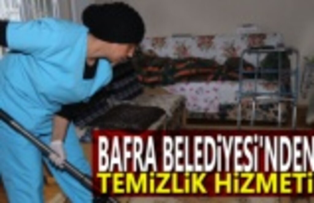Bafra Belediyesin'den Evde Temizlik Hizmeti