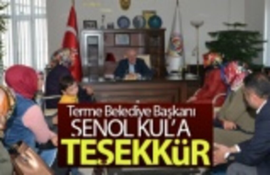 Barbaros ilkokulundan Terme Belediyesine teşekkür