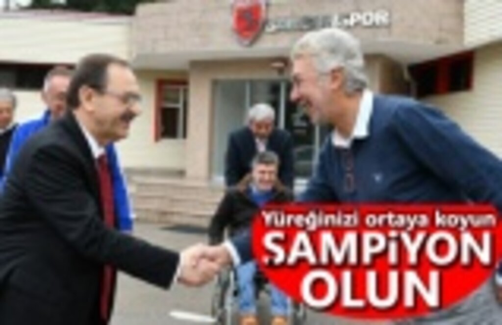 Başkan Zihni Şahin, Samsunspor'u uğurladı