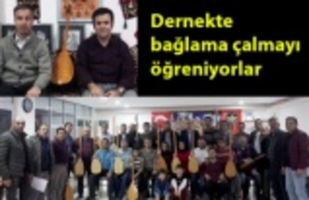 Bayburtlular bağlama çalmayı öğreniyorlar