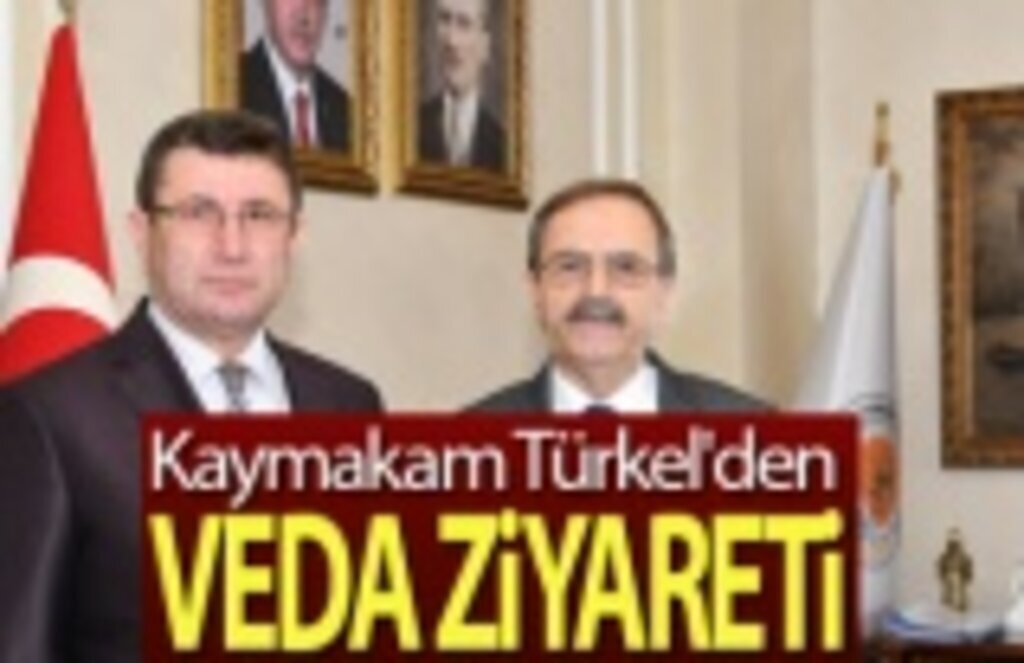 Kaymakam Türkel'den Başkan Şahin'e veda ziyareti