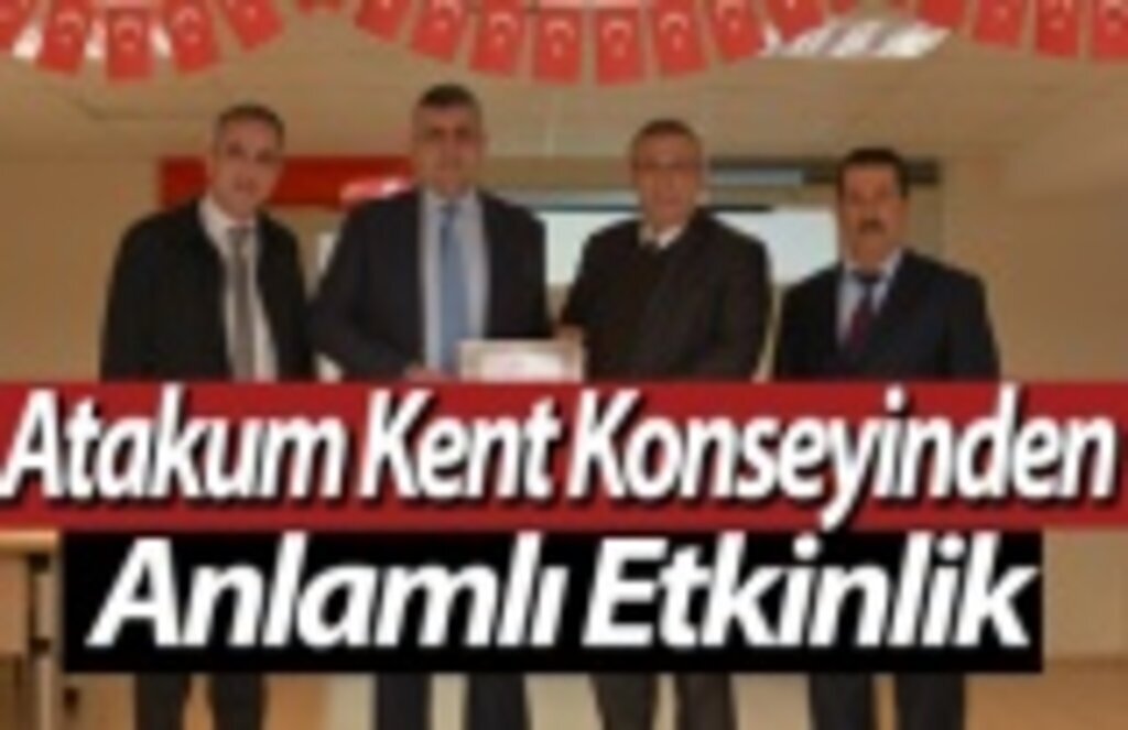 Atakum Kent Konseyinden anlamlı etkinlik