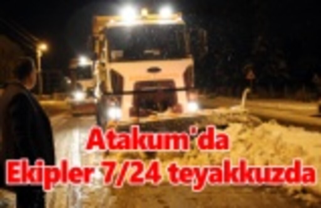 Atakum’da kış boyunca ‘kar’ nöbeti