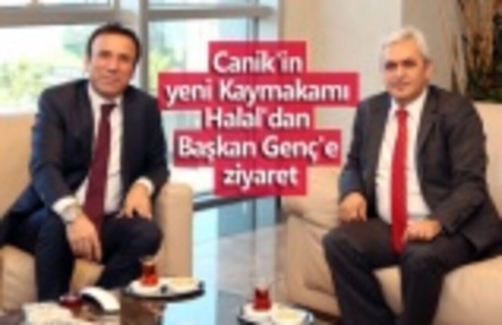 Canik'in yeni Kaymakamı Halal'dan Başkan Genç'e ziyaret