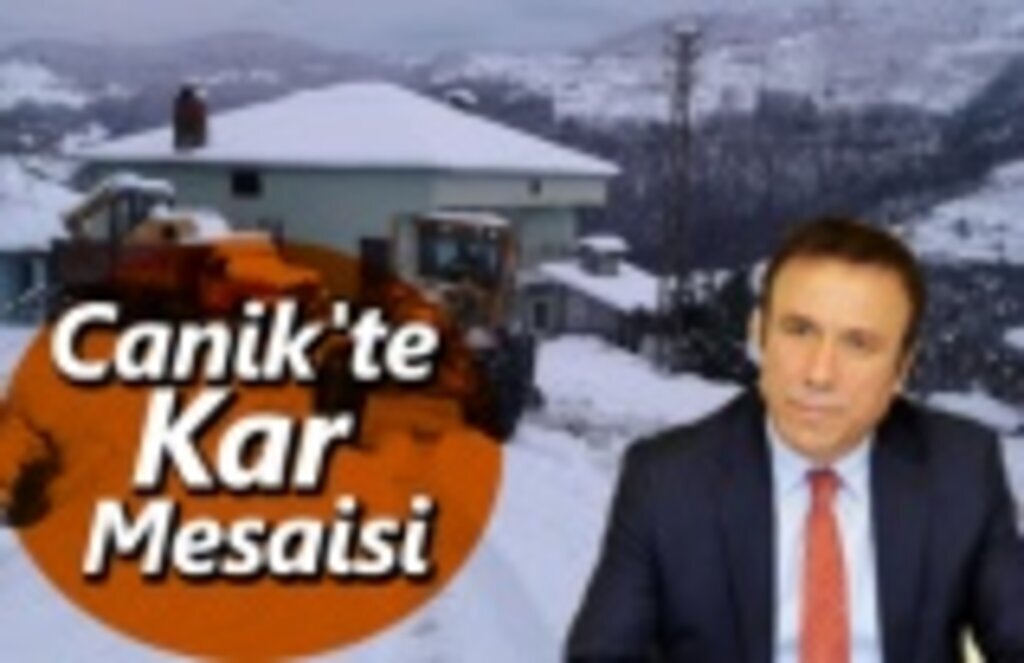 Canik Kar İle Mücadele Ediyor