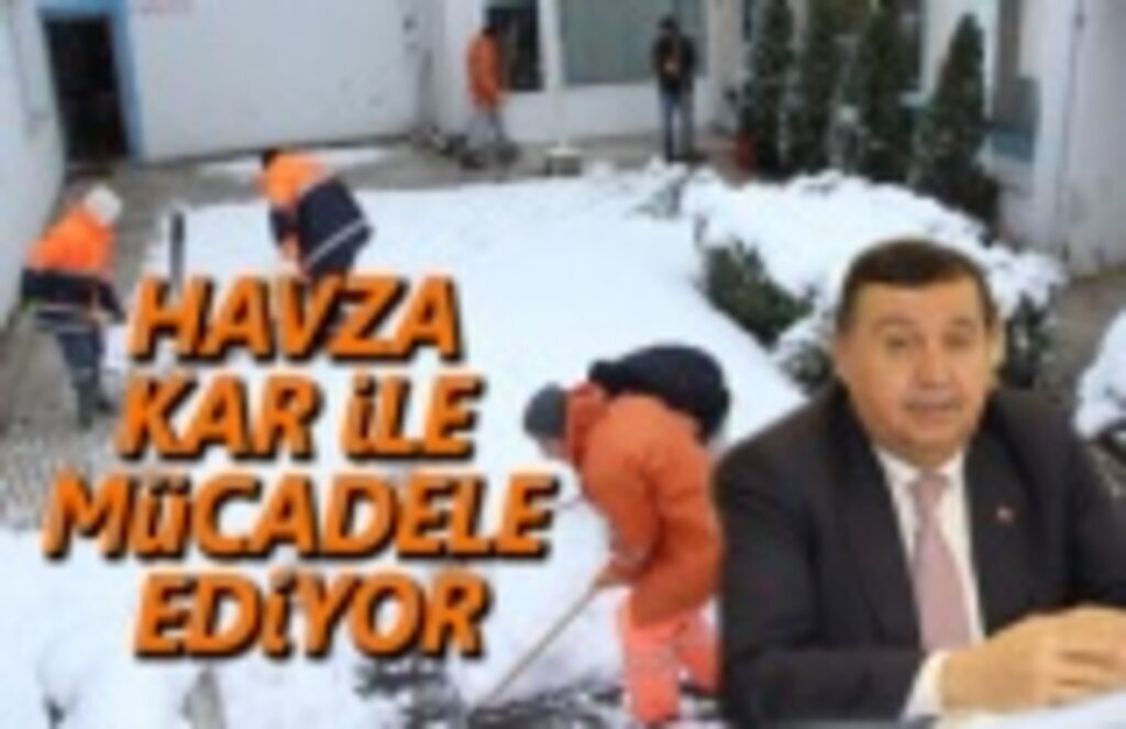 Havza ilçesinde kar yağışı etkili oluyor