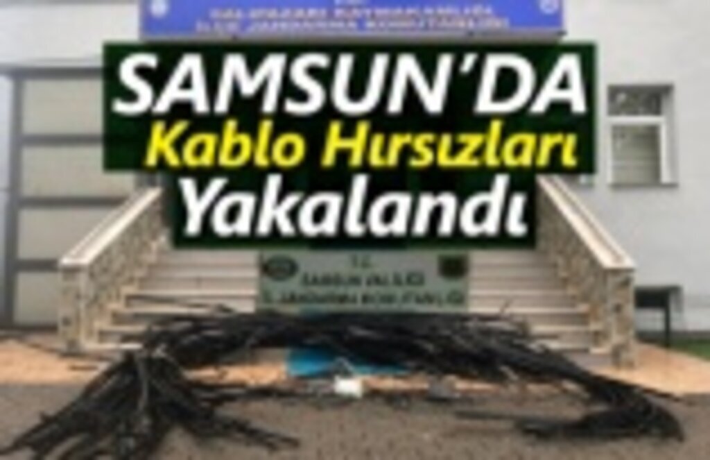 Samsun'da kablo hırsızları yakalandı