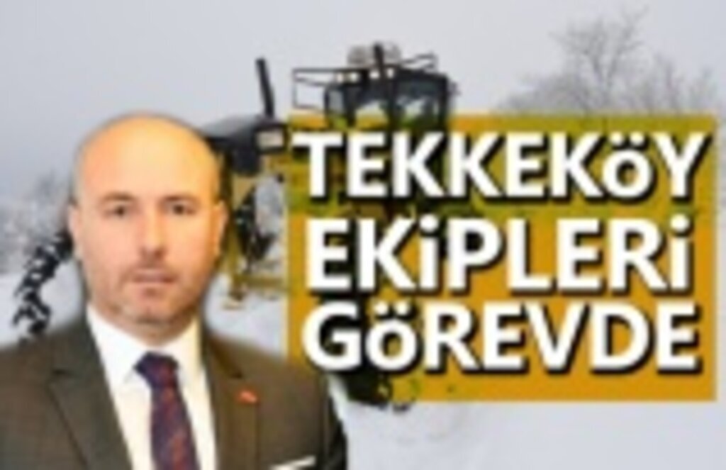 Tekkeköy Belediyesi Karla Mücadele Ekipleri İş Başında