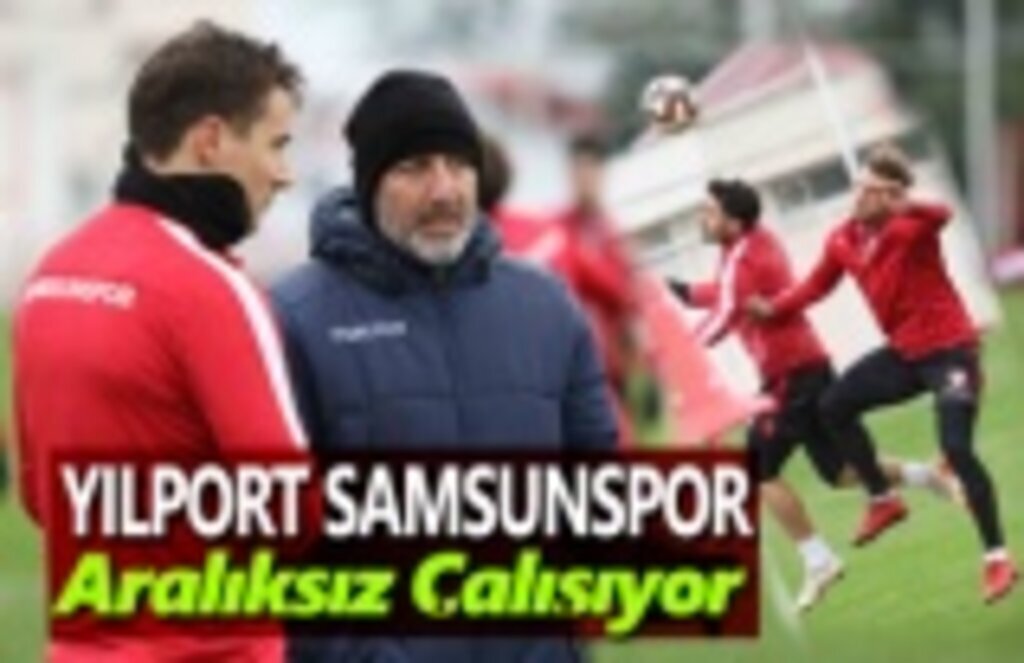 Yılport Samsunspor şut çalıştı