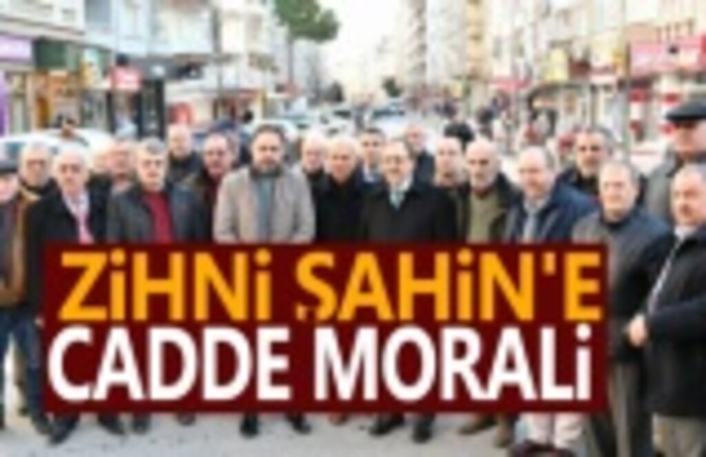 Bafra'nın en ünlü caddesinde esnaf buluşması