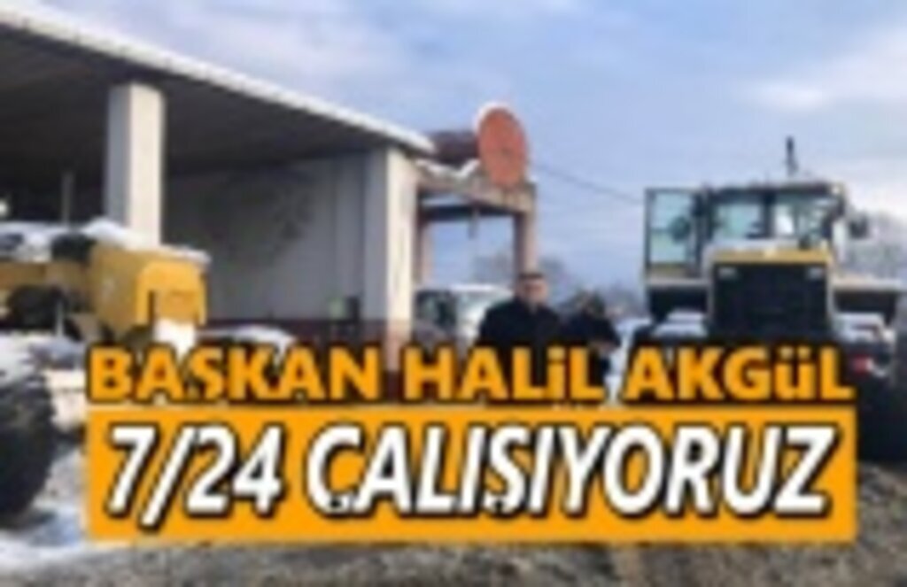 Başkan Akgül, Kar Çalışmalarına gece gündüz devam
