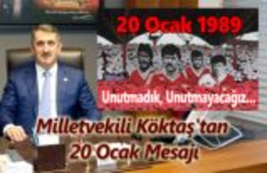 Milletvekili Köktaş'tan 20 Ocak Samsunspor Mesajı