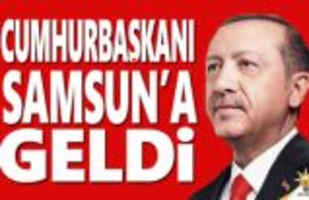 Recep Tayyip Erdoğan Samsun'a Geldi
