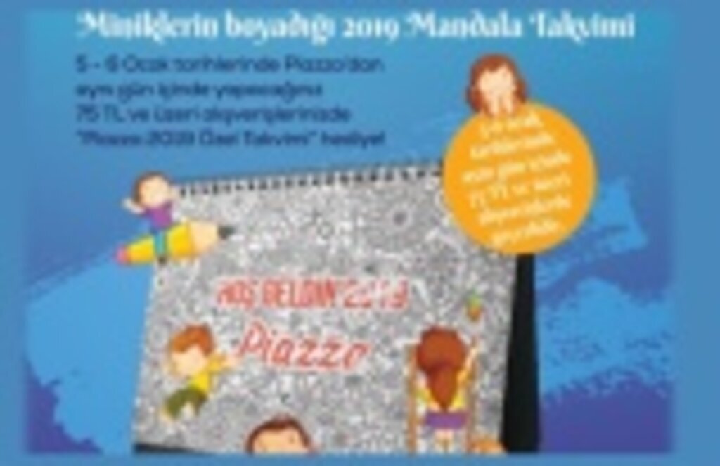 Samsun Piazza'dan alışverişe takvim hediyesi!