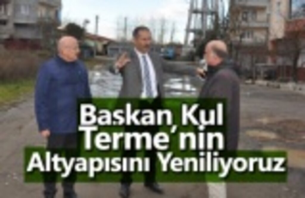 Terme alt yapı çalışmalarına hızla devam ediyor