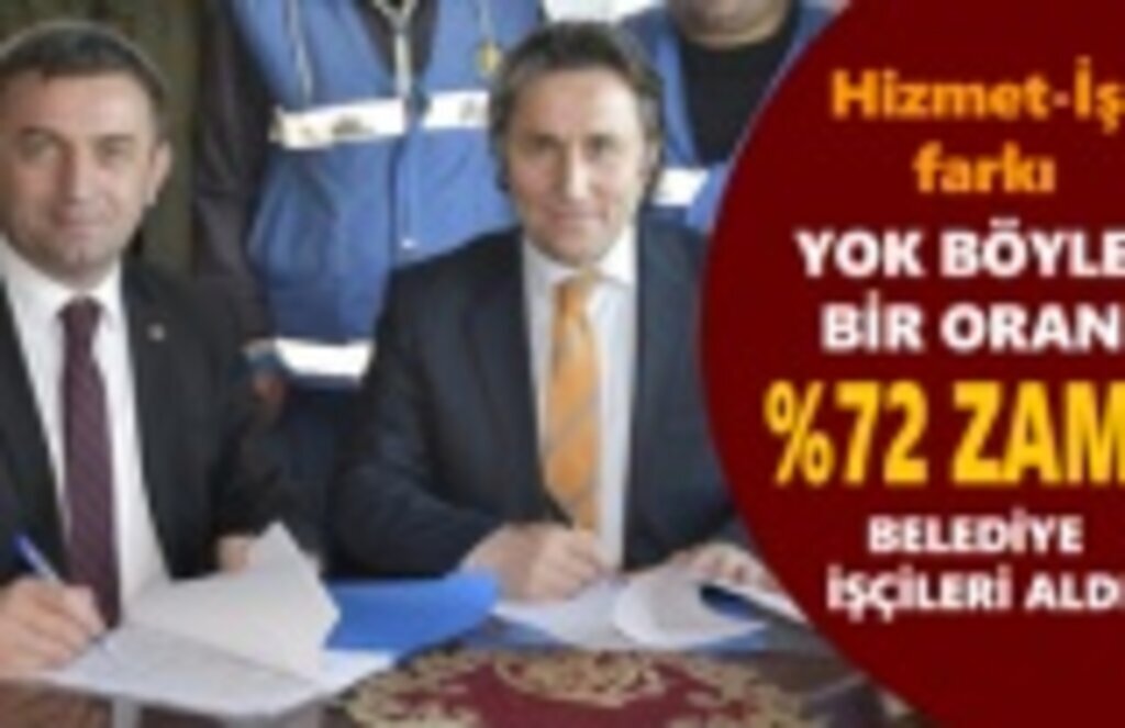 Yakakent Belediyesi işçilerine rekor zam!