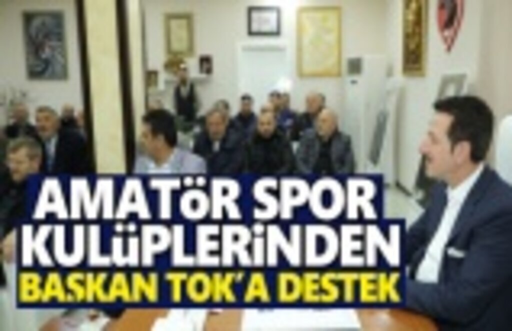 Amatör Spor Kulüplerin'den Başkan Tok'a Destek