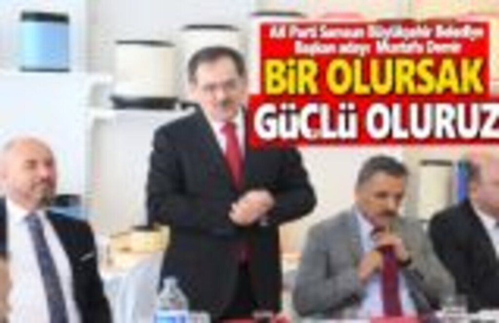 Marka değeri yüksek Samsun’u sizlerle beraber inşa edeceğiz