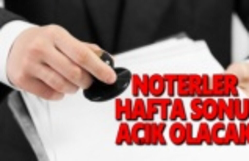 Noterler hafta sonuda açık olacak