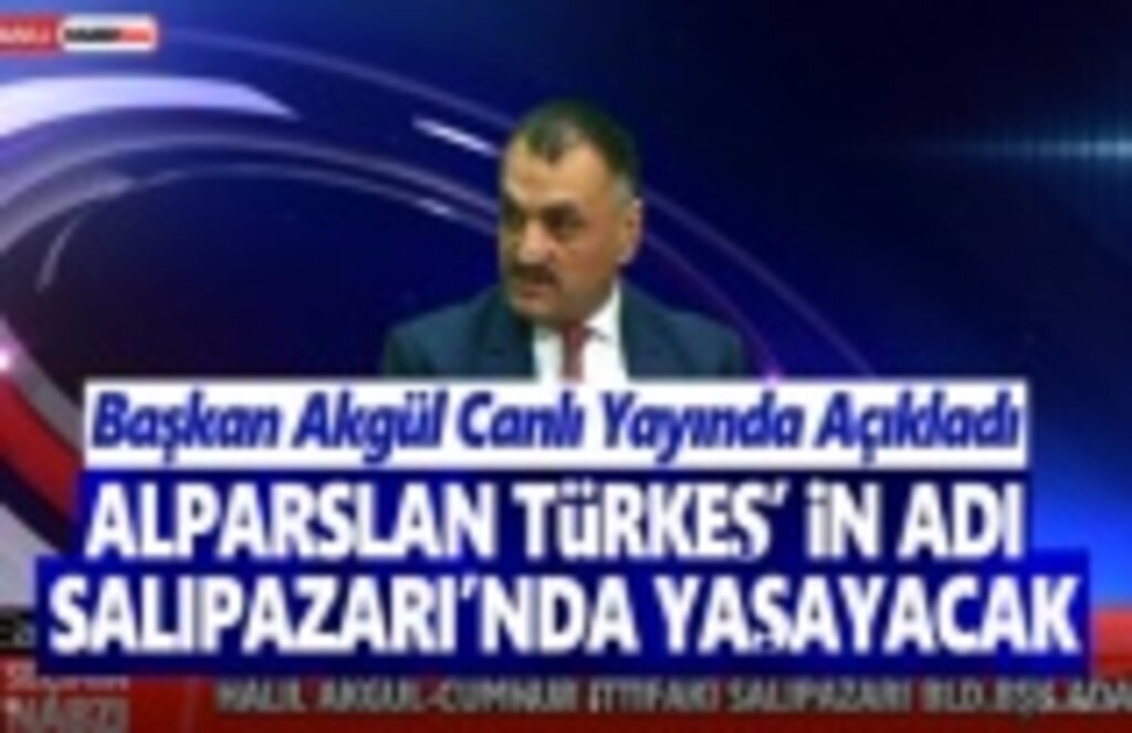 Alparslan Türkeş'in adı Salıpazarın'da Yaşayacak