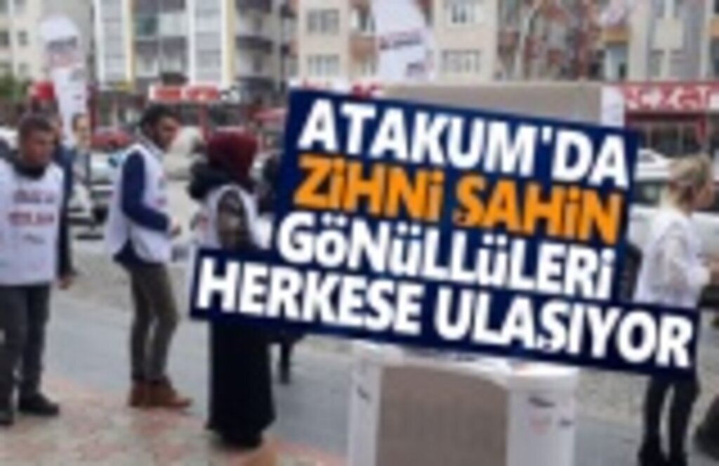 Atakum'da Zihni Şahin Gönüllüleri Herkese Ulaşıyor