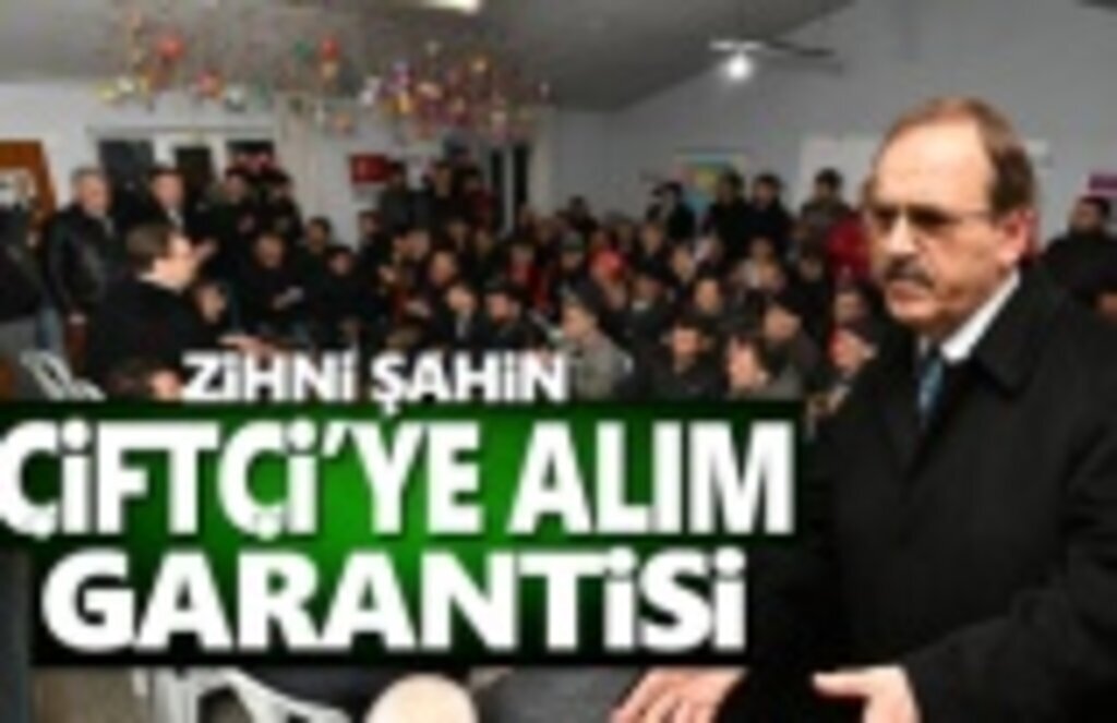 Başkan Şahin, Çiftçiye Alım Garantisi
