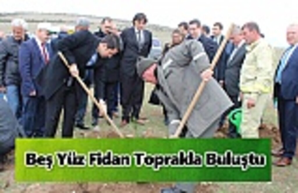 Beş Yüz Fidan Toprakla Buluştu
