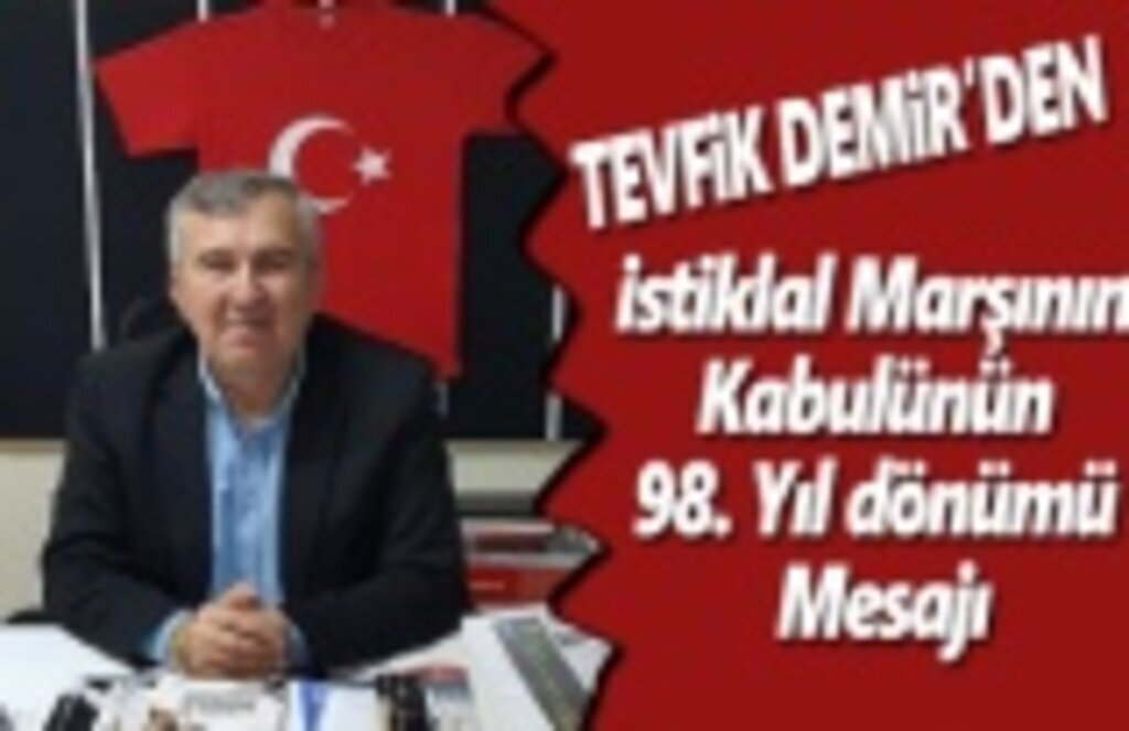 Eğitim Birsen Başkanı Tevfik Demir'in 12 Mart Mesajı