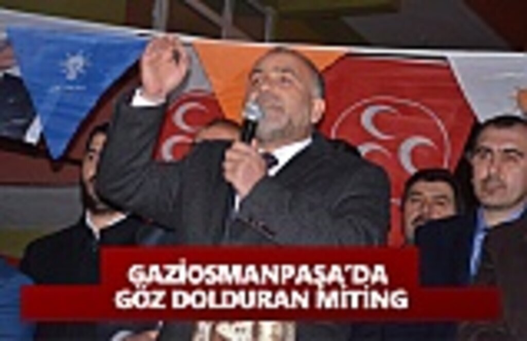 Gaziosmanpaşa'da göz dolduran miting
