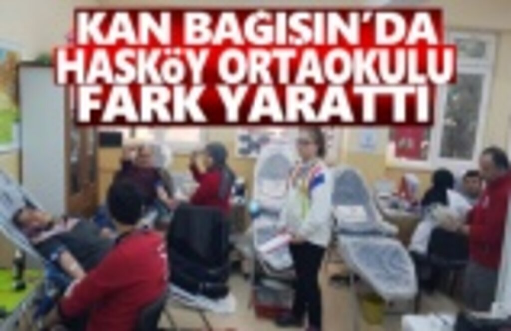 Hasköy Ortaokulu Kan Bağışında Rekor Kırdı