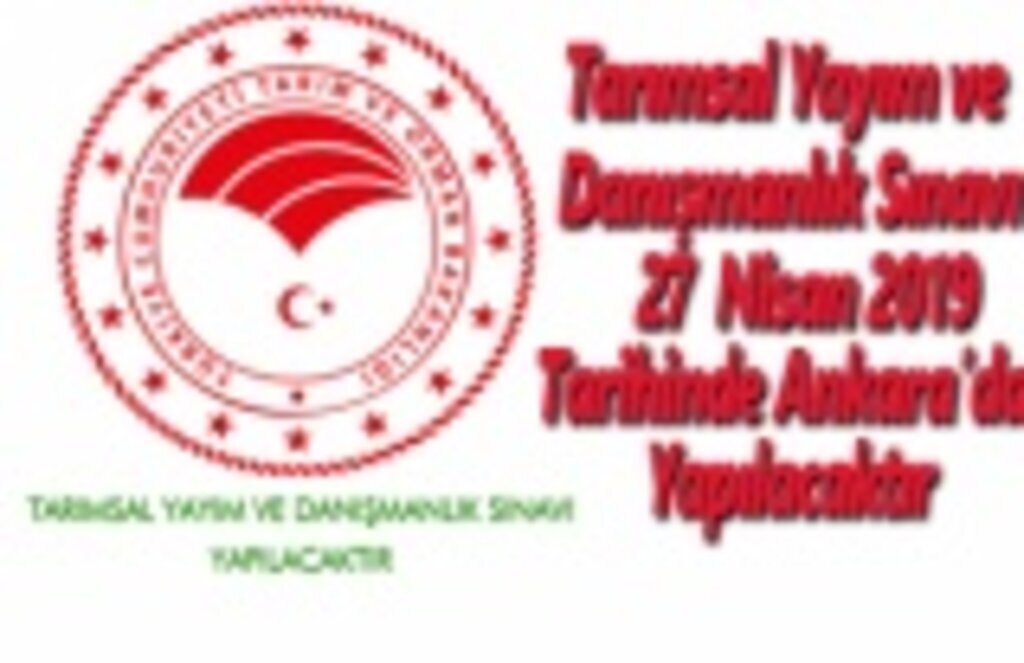 Tarımsal Yayım ve Danışmanlık Sınavı Ankara'da Yapılacak