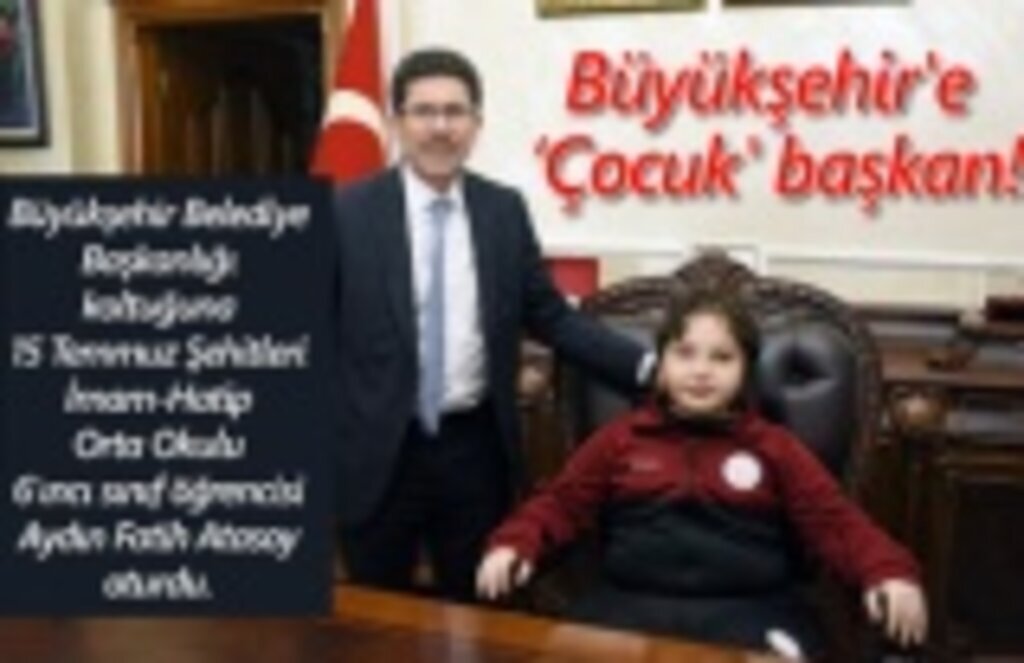 23 Nisan Bayramı'nda koltuk çocukların oldu!