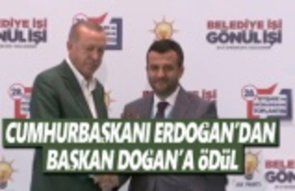 Cumhurbaşkanı Erdoğan'dan Başkan Doğan'a Ödül