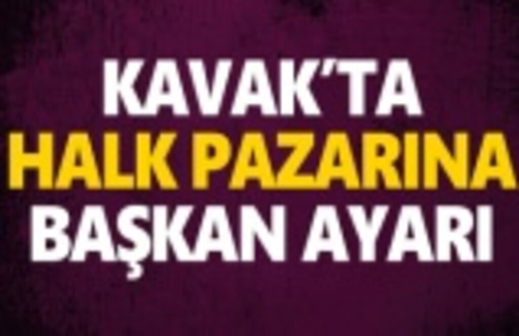 Halk Pazarına Başkan ayarı