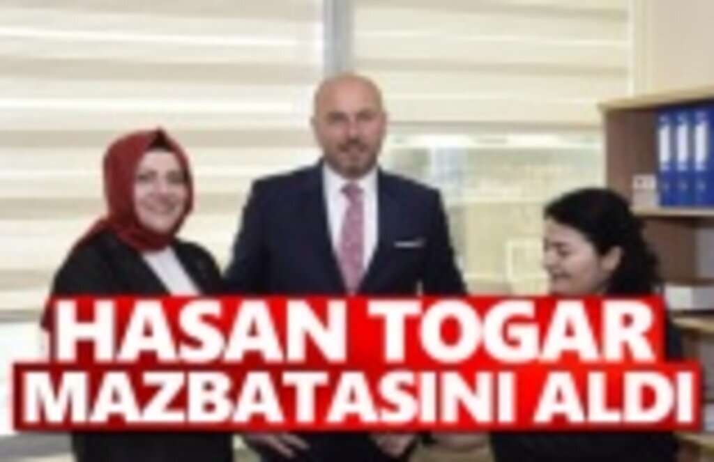 Hasan Togar Mazbatasını Aldı