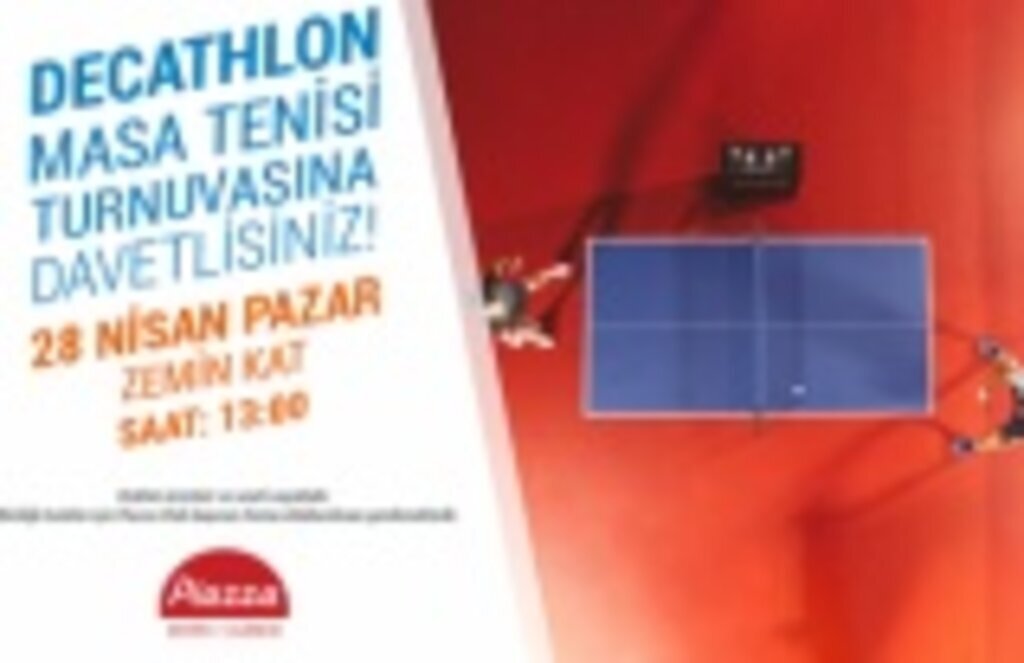 Samsun Piazza’da Masa Tenisi Turnuvası