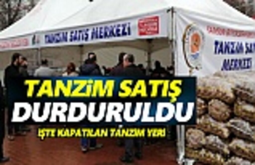 Samsun tanzim satışı durduruldu... İşte Durdurulan Tanzim Yeri