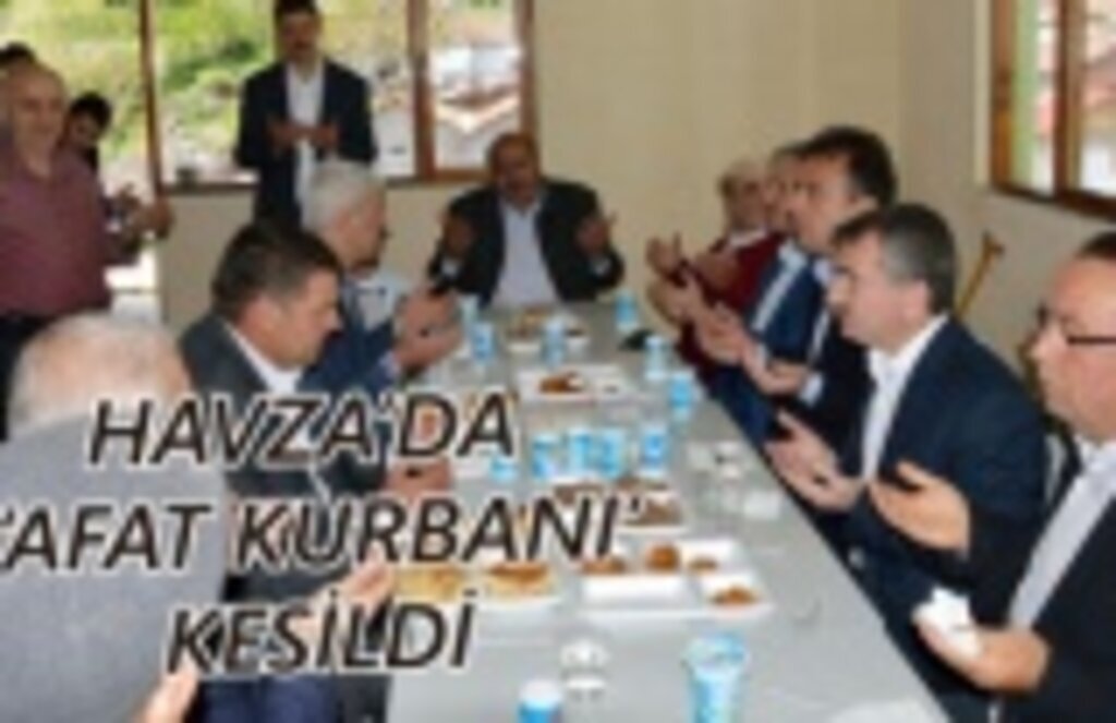 Afetlerden korunmak için 8 mahallede kurban kesildi