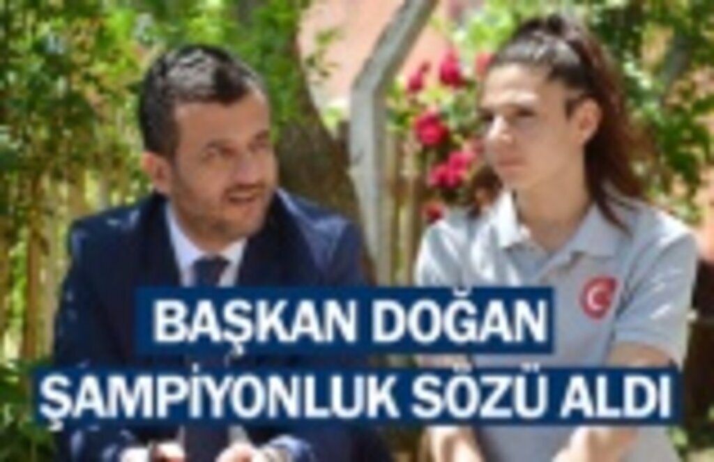 Başkan Halit Doğan'dan Dünya Şampiyonu'na ziyaret